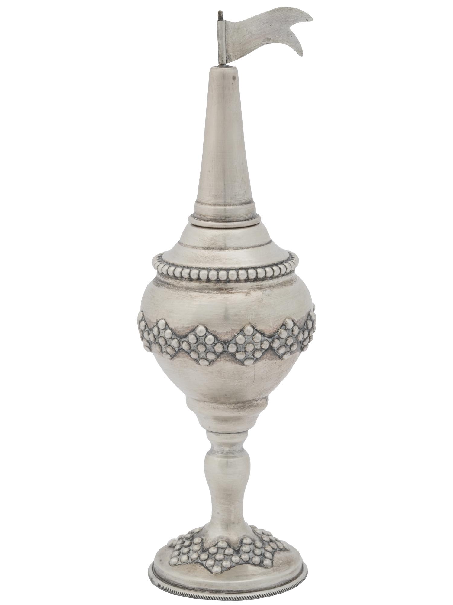 VINTAGE JUDAICA STERLING SILVER SPICE TOWER PIC-0